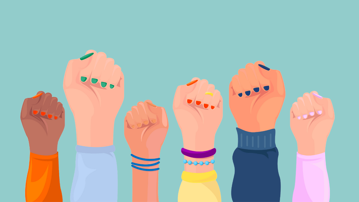 Series of hands