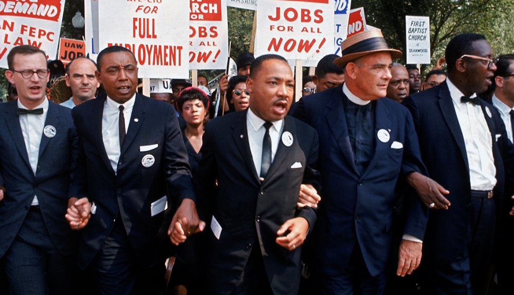 photo of martin luther king jr being an active bystander