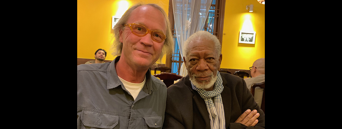 Schneider and Morgan Freeman