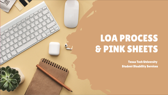 Reminder: How to Submit LOAs and More Information on Pink Sheets Reminder Video: How to Submit LOAs and More Information on Pink Sheets