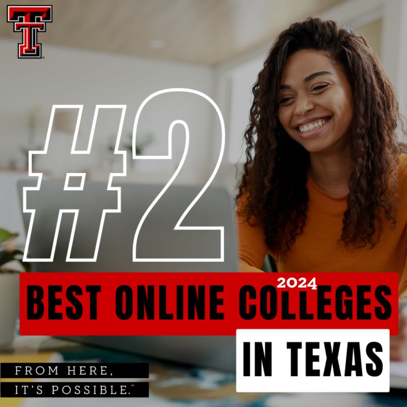 TTU named as #2 Best Online College for 2024