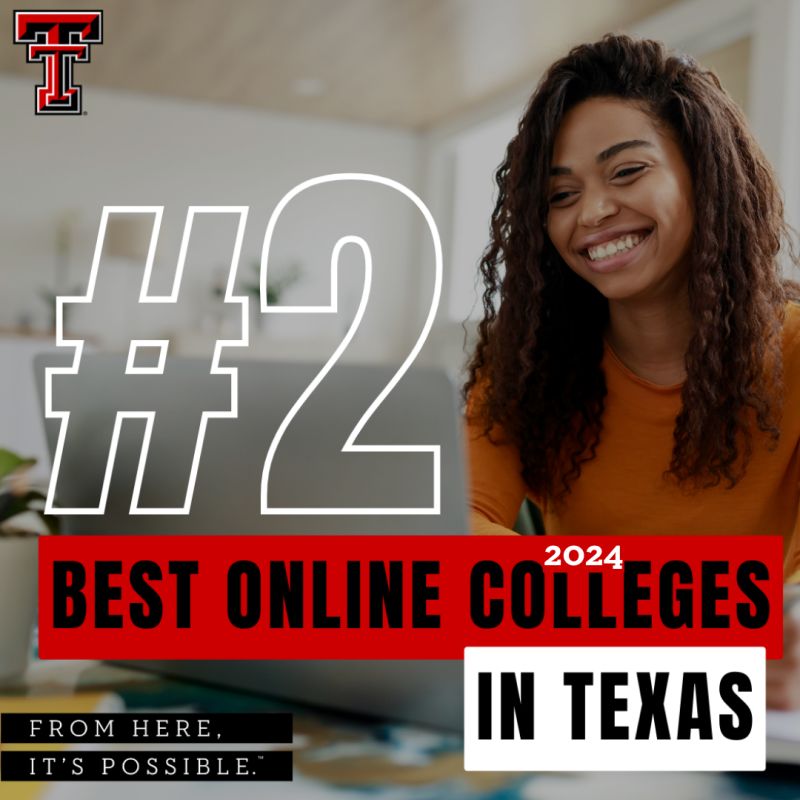 TTU #2 Best Online College TTU named as #2 Best Online College for 2024