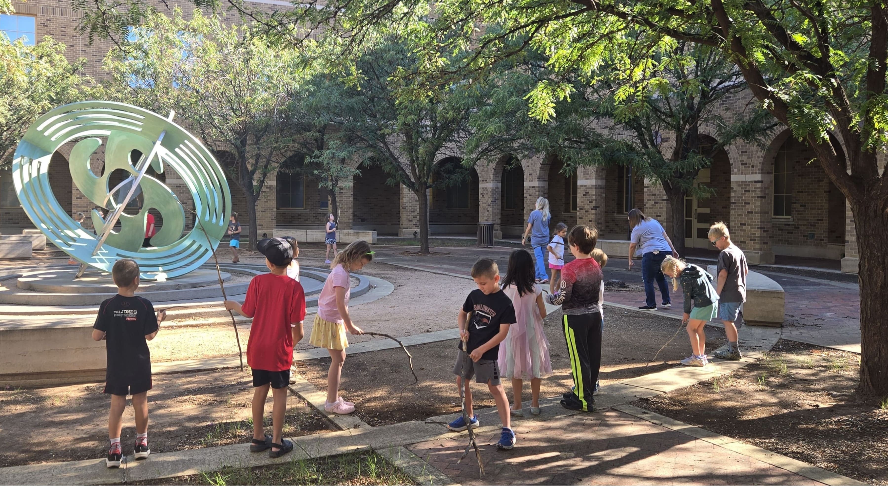 Kids outside at Summer Event