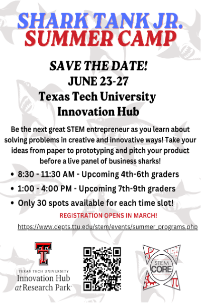 Shark Tank Jr Flyer 2025
