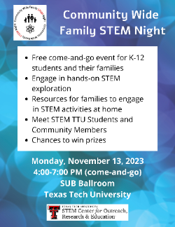 Family STEM Night Flyer