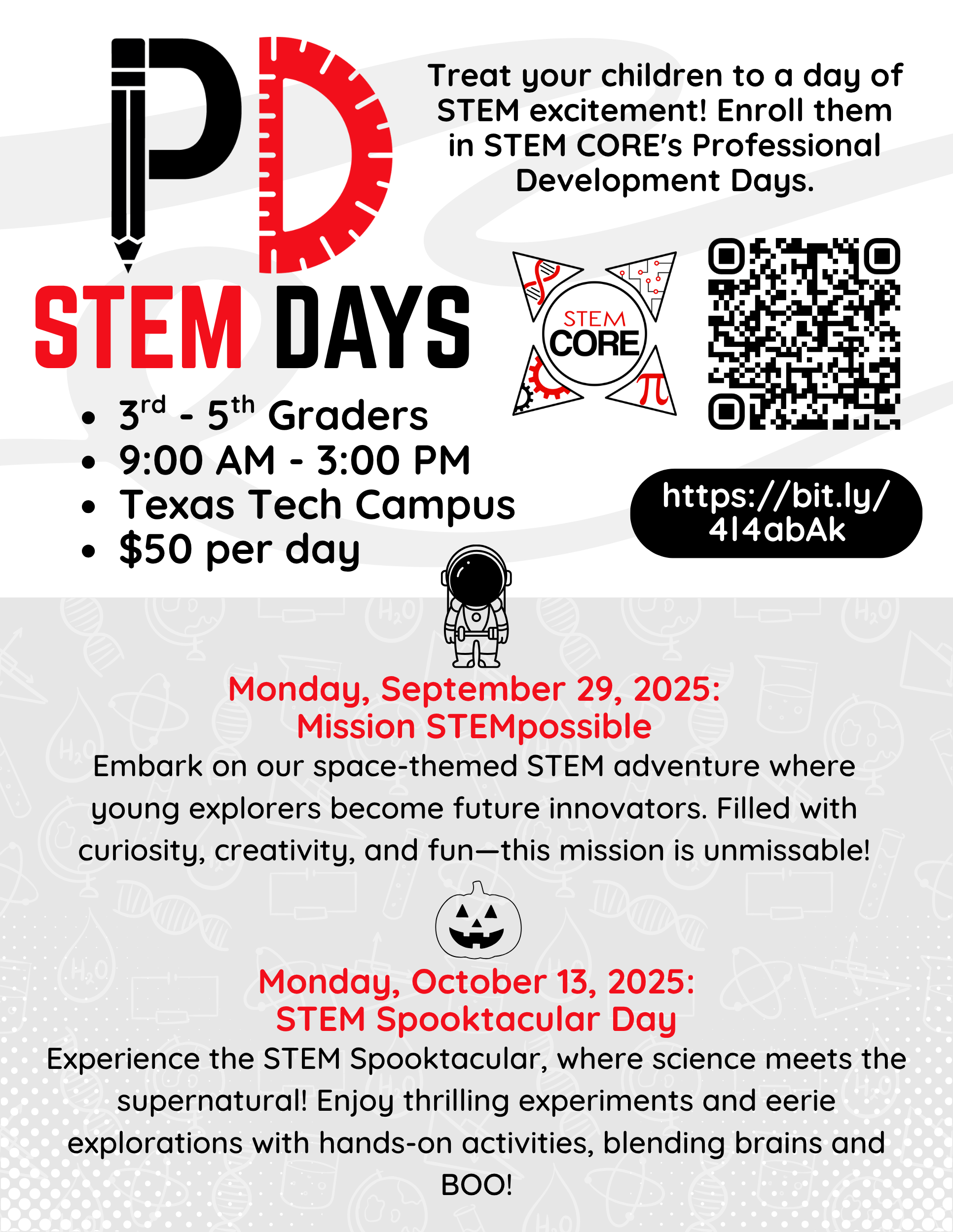STEM PD Days Flyer