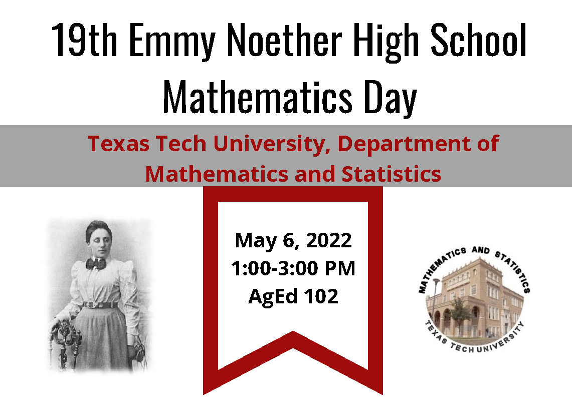 19th Emmy Noether High School Mathematics Day