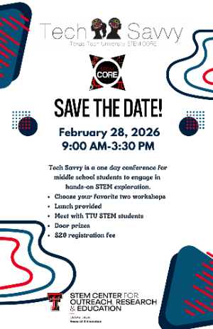 Tech Savvy Save the Date Flyer