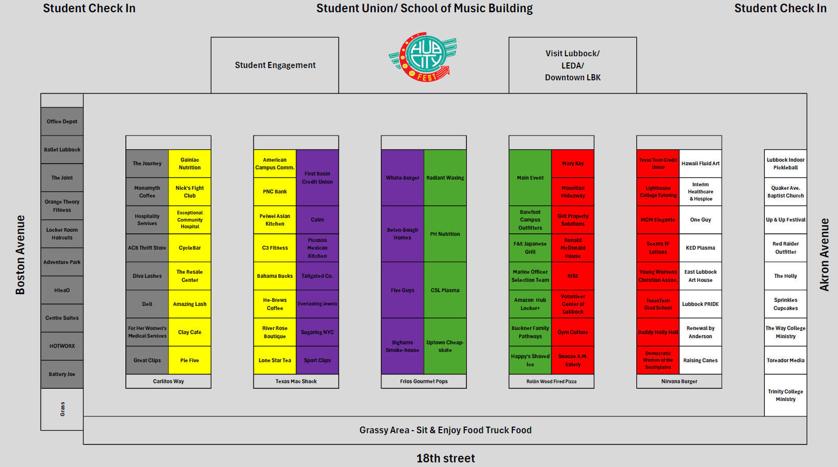 Hub City Fest Event Map
