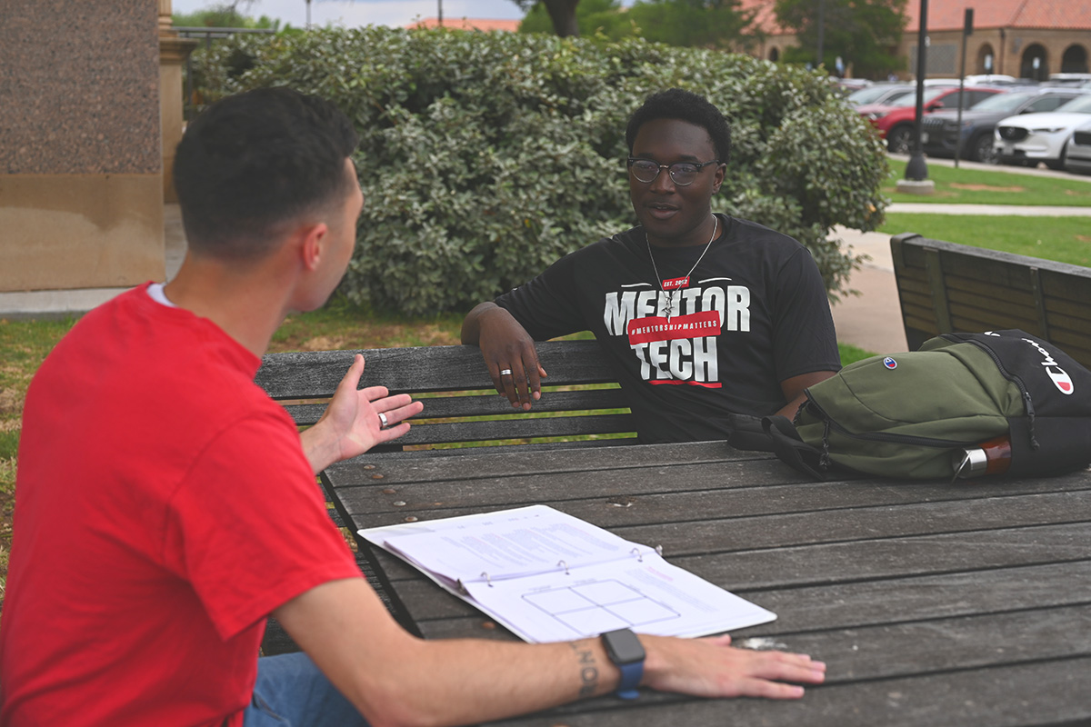 two men meeting for mentorship