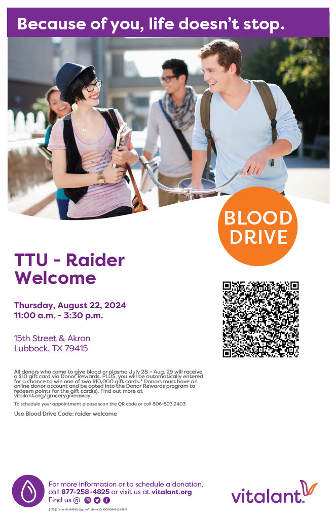 2024 Vitalant Blood Drive Poster