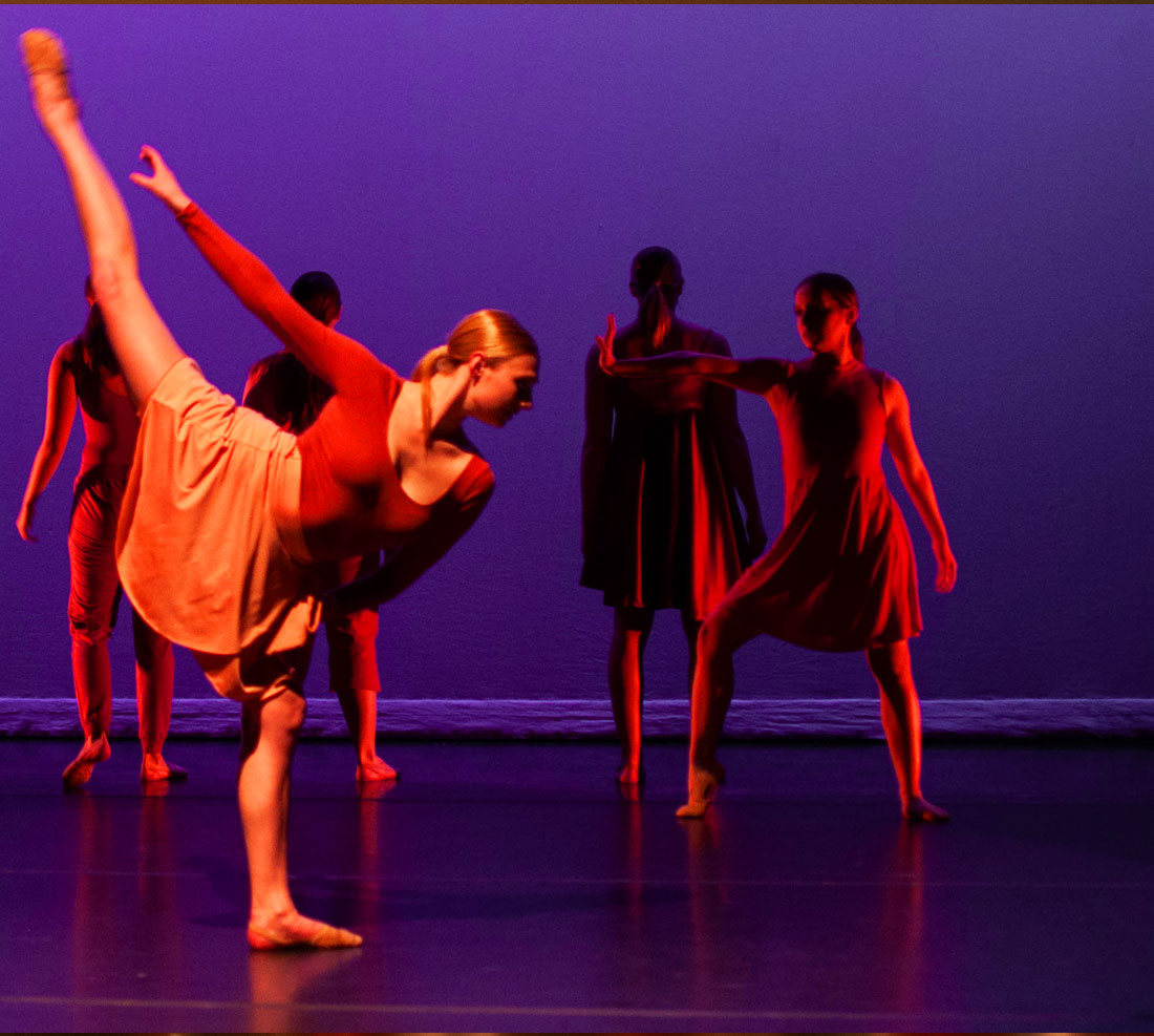 TTU Dance ballet students performing a routine