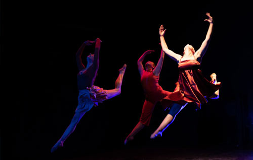 Ballet dances in the air