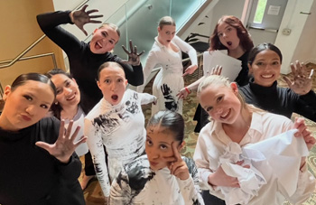 Group of female SOTD students posing in costume