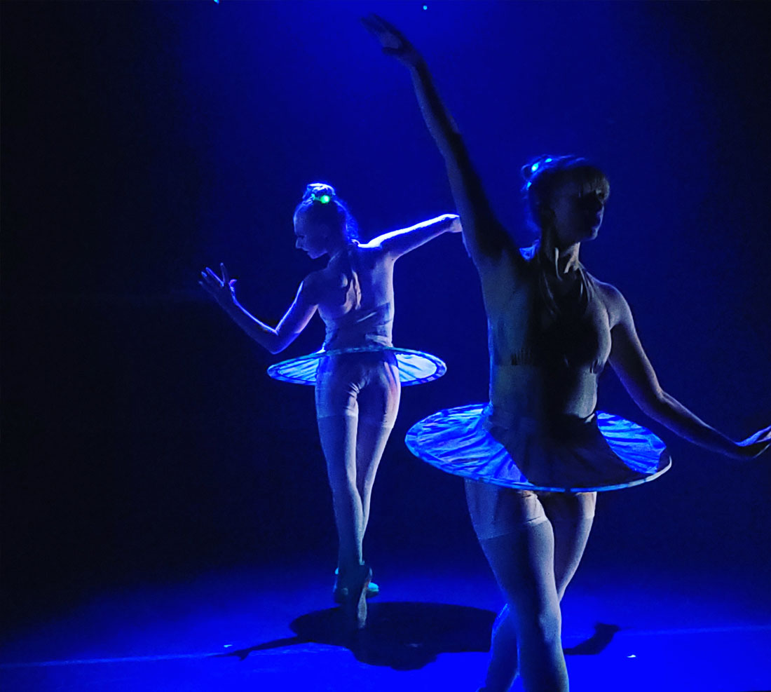 TTU dance ballerinas on stage performing
