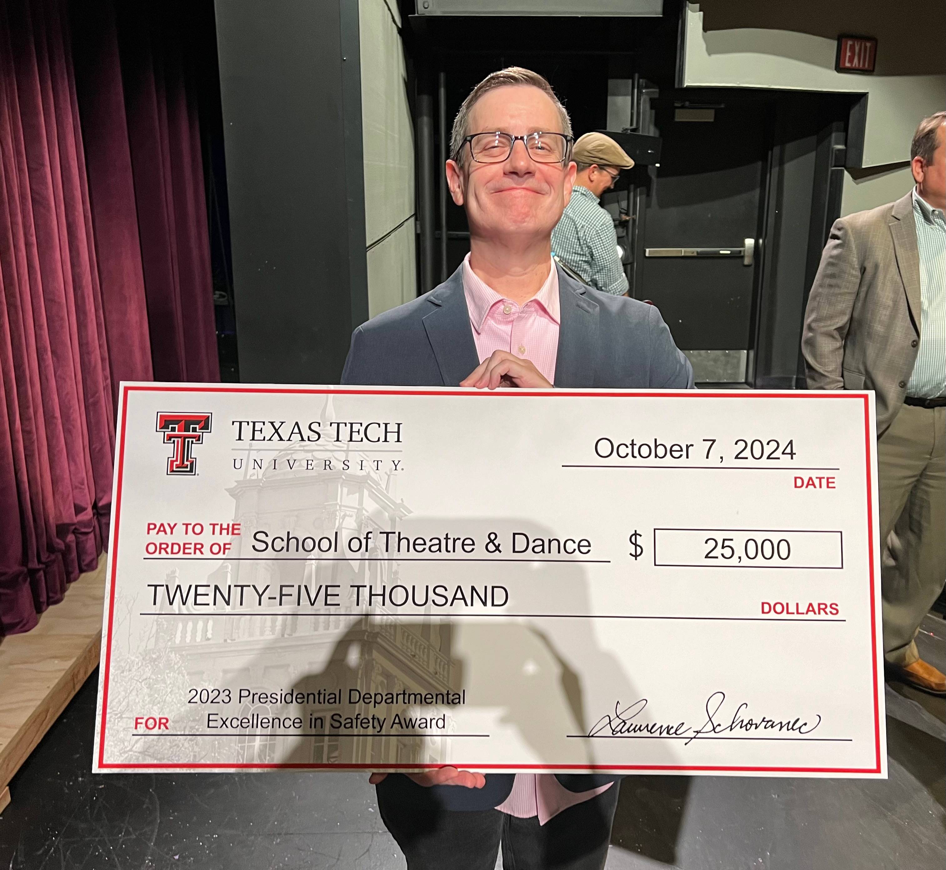 Dr. Reinsch and the big check