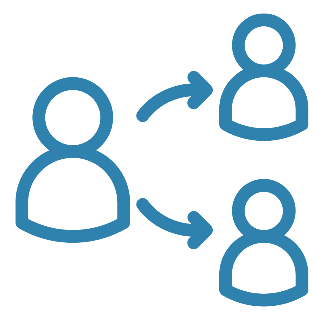 Icon representing Think, Pair, Share