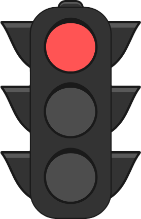 Red traffic light