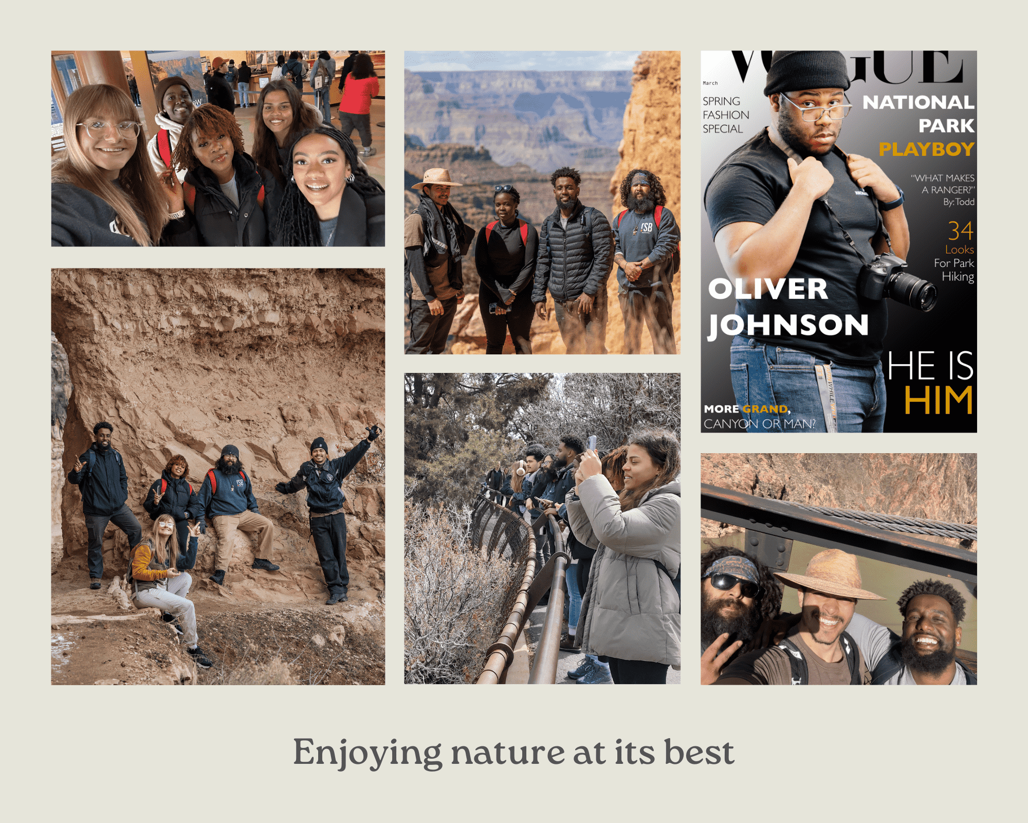Collage with Nature title