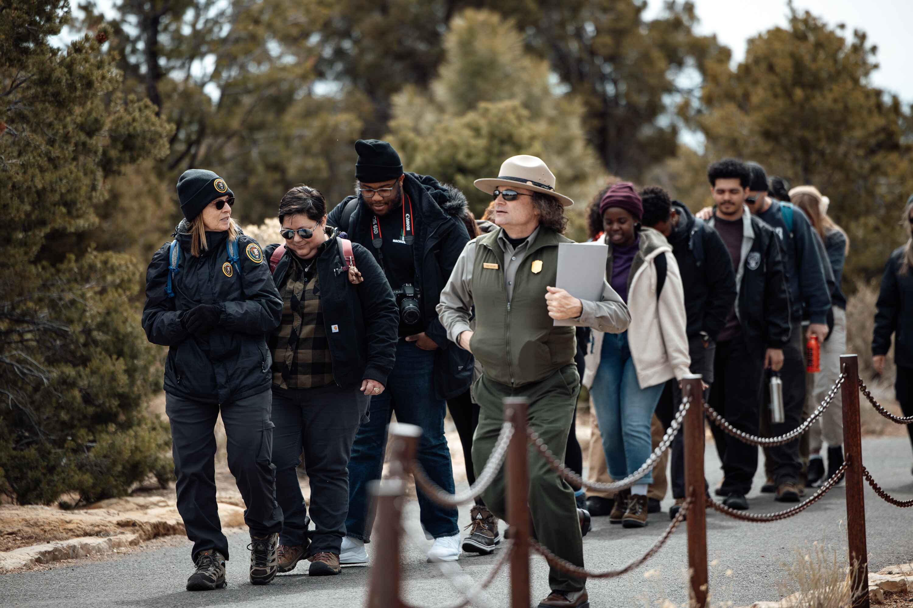 Todd leading a group of volunteers