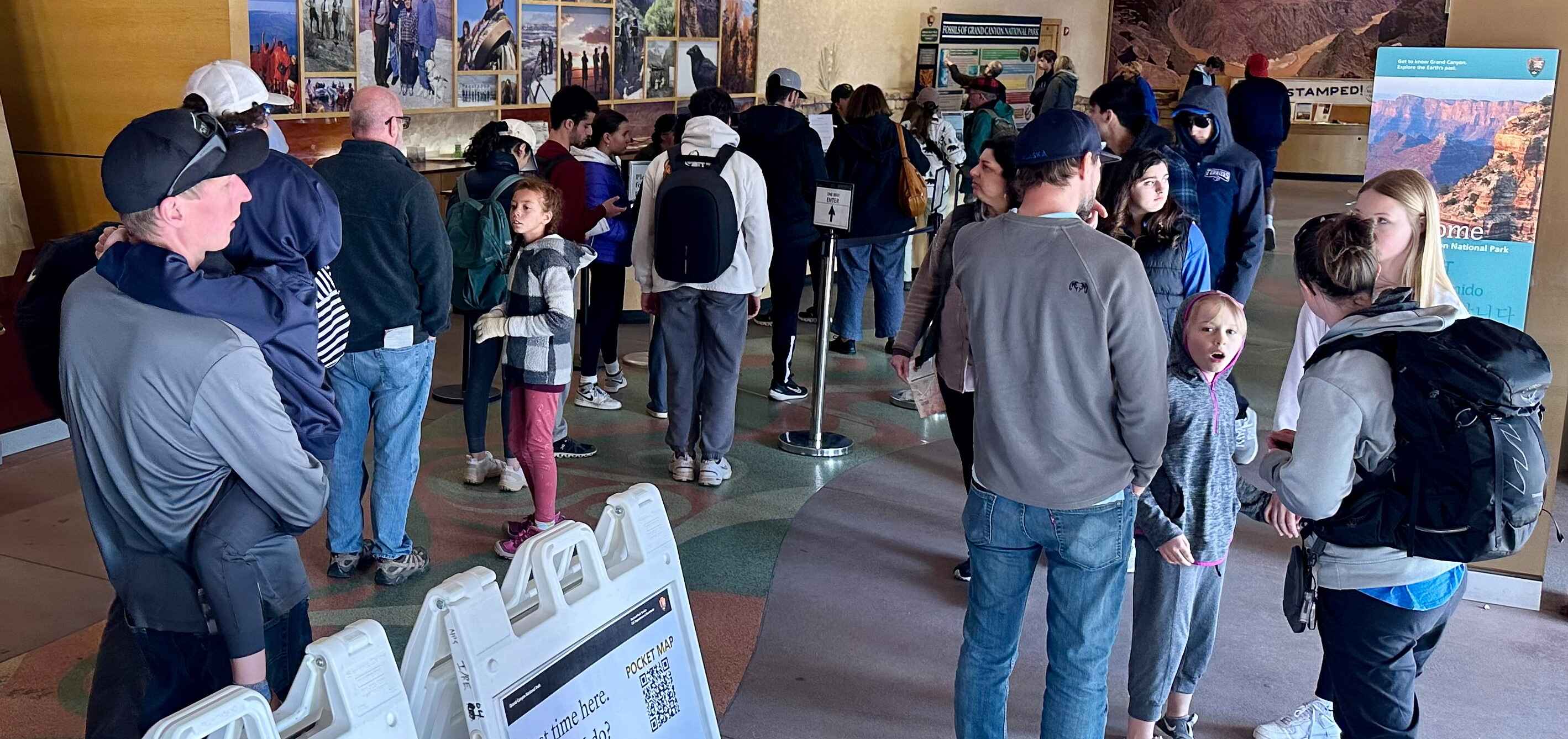 A busy visitor Center