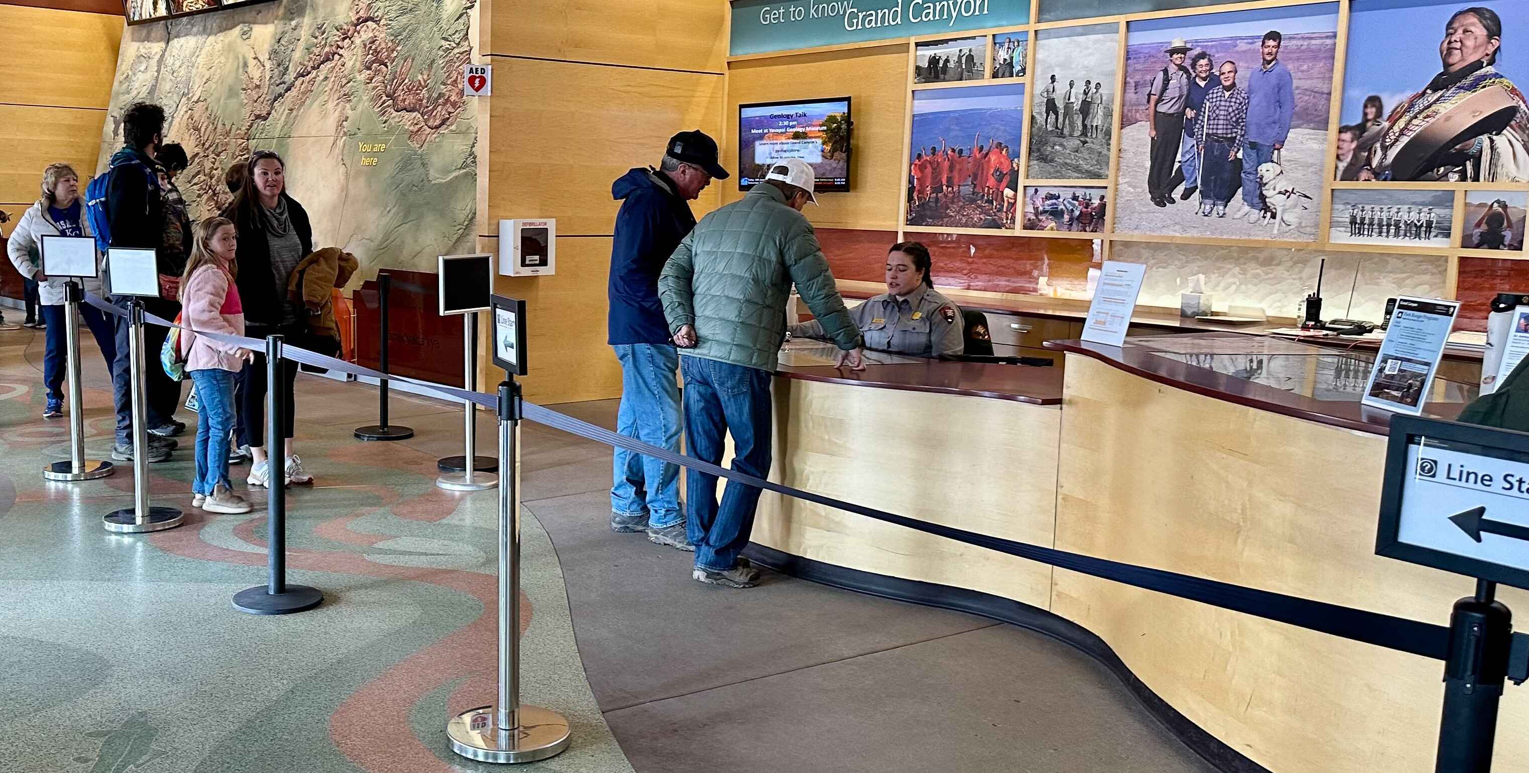 A not so busy visitor center