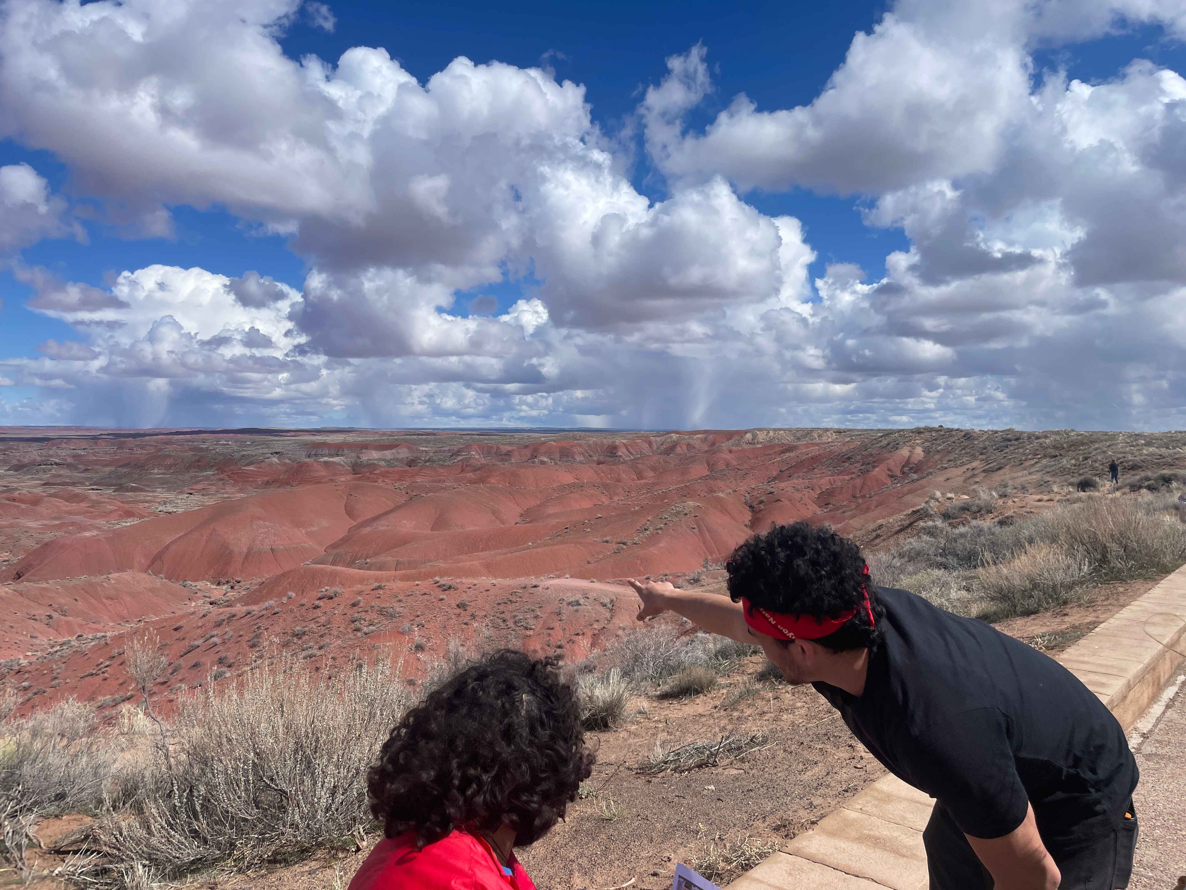Oliver at Grand Canyon with someone