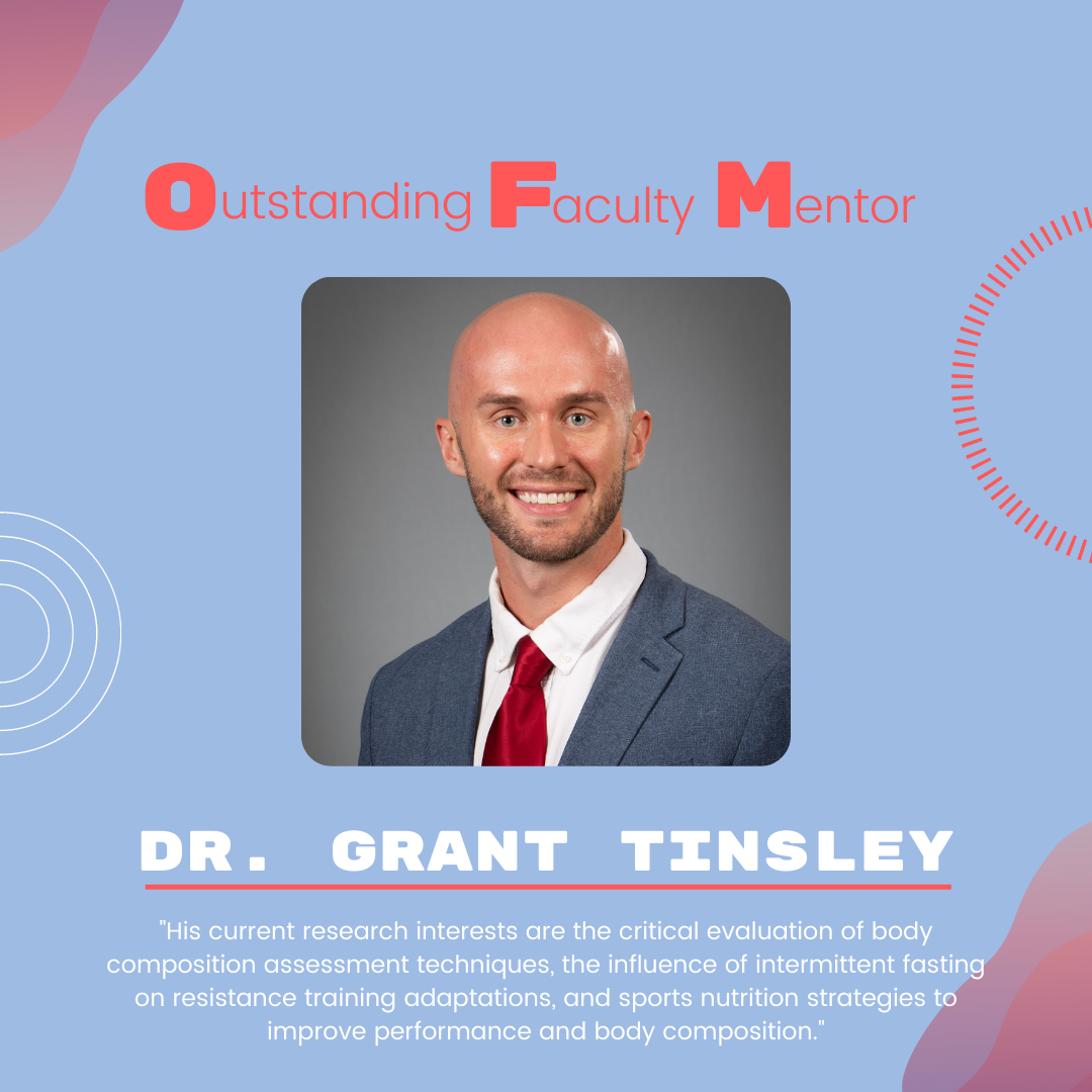 Dr. Grant Tinsley: "His current research interests are the critical evaluation of body composition assessment techniques, the influence of intermittent fasting on resistance training adaptations, and sports nutrition strategies to improve performance and body composition."