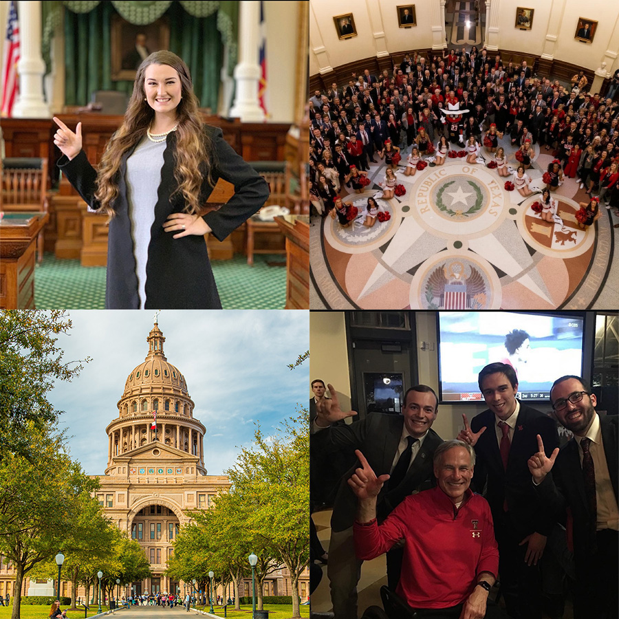 Intern in House Chamber, Rotunda group pic, Texas Capitol Building, Tech Interns with Gov. Abbott