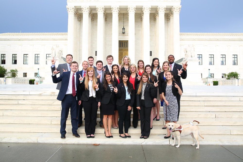 Supreme Court with Students