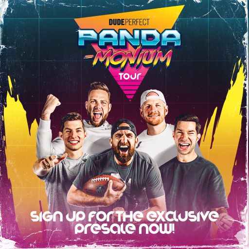 2023 Dude Perfect Panda-Monium Tour Poster