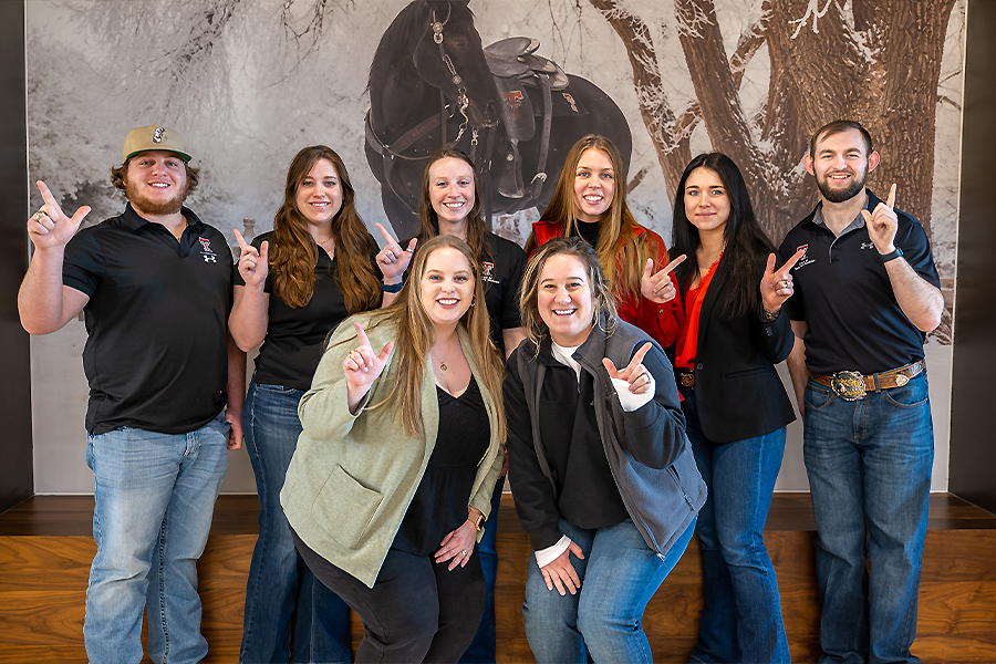 This is a picture of the Food Animal Club Officers with Conner Chambers on the far right.