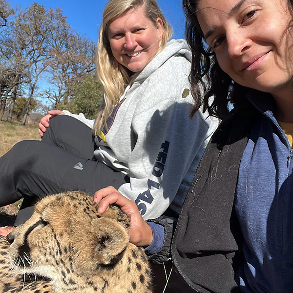 Bethany with cheetah