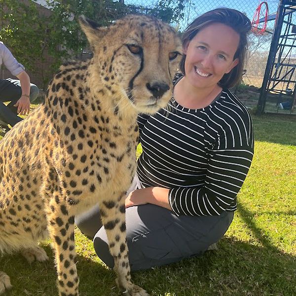 Nichole with cheetah