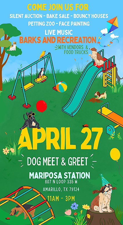 Barks and Recreation Event Flyer