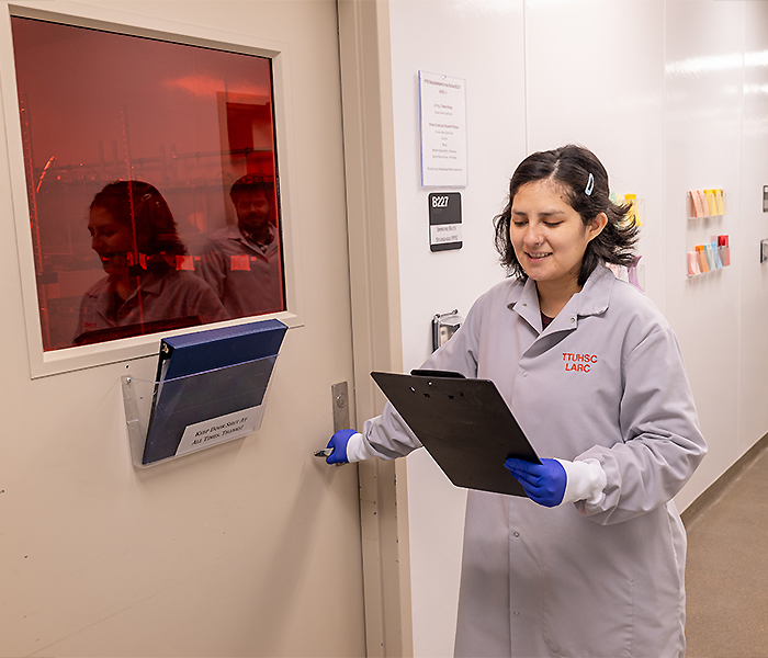 Daniela performing research