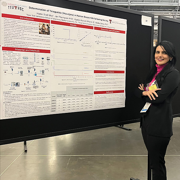 Hanin presenting a poster 
