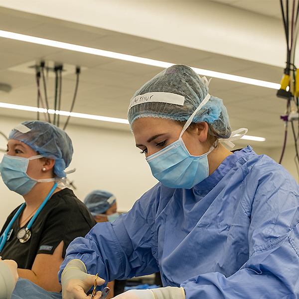 Jadeyn during surgery