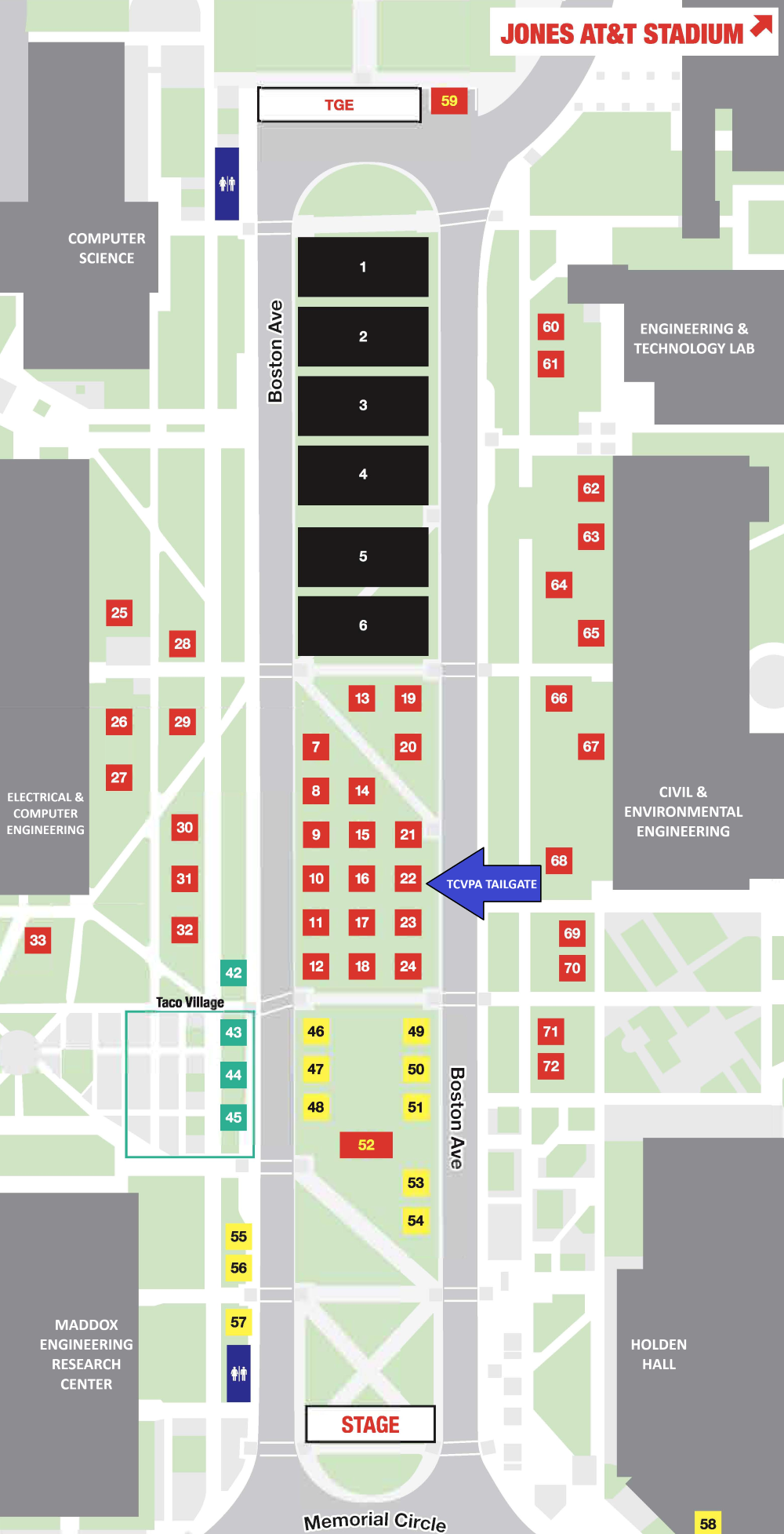 2025 TCVPA Tailgate Map