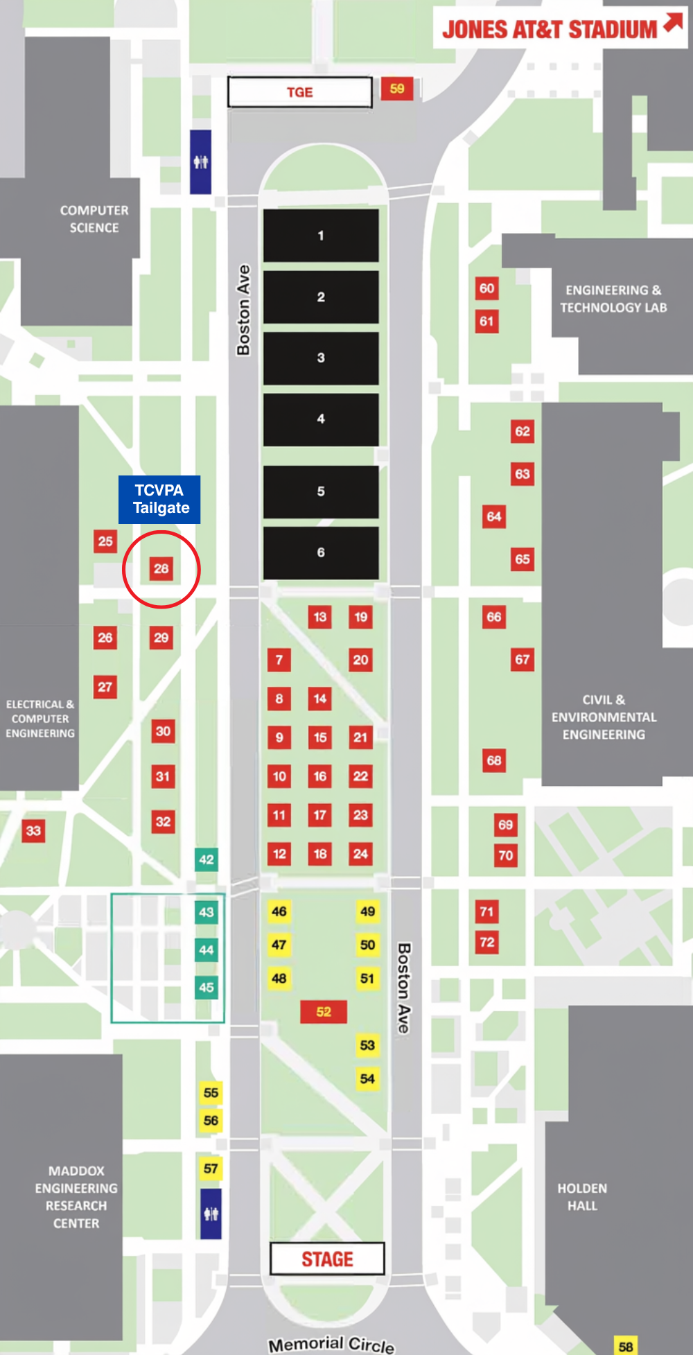 map location of the tailgate