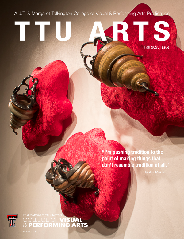 Cover graphic for the Fall 2025 TTU Arts Newsletter