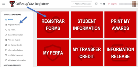 Raiderlink Student dashboard