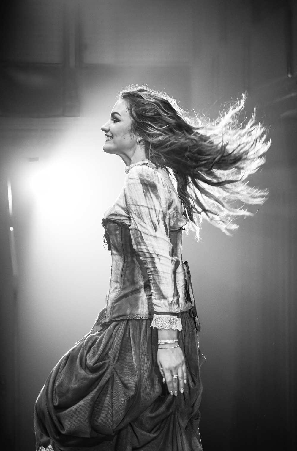 Norah Jewett as Bridget Sullivan in the production of Lizzie