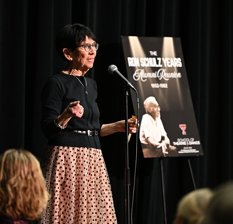 Susanne Wiley share memory at reunion dinner